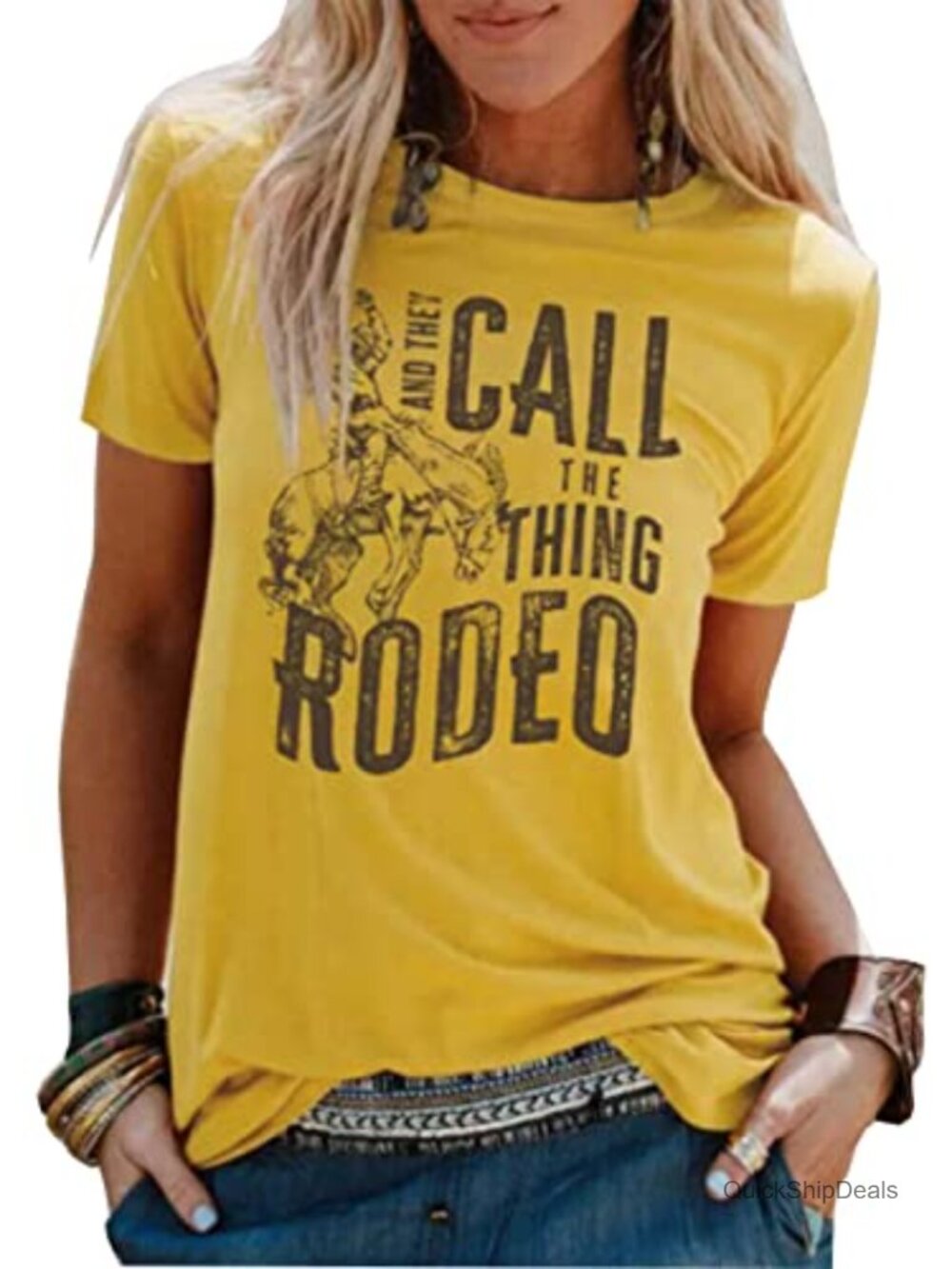 Western Cowboy Steer Graphic Tee Vintage Rodeo Cow Skull Short Sleeve Women's